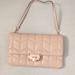Michael Kors Collection Quilted Mini Shoulder Bag in Blush